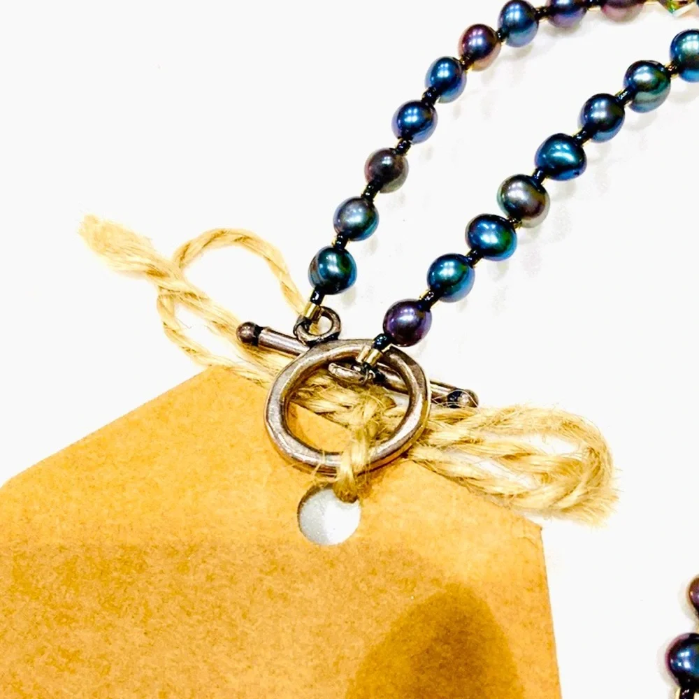Handmade Ballerina and Grey Nutcracker Christmas Necklace
